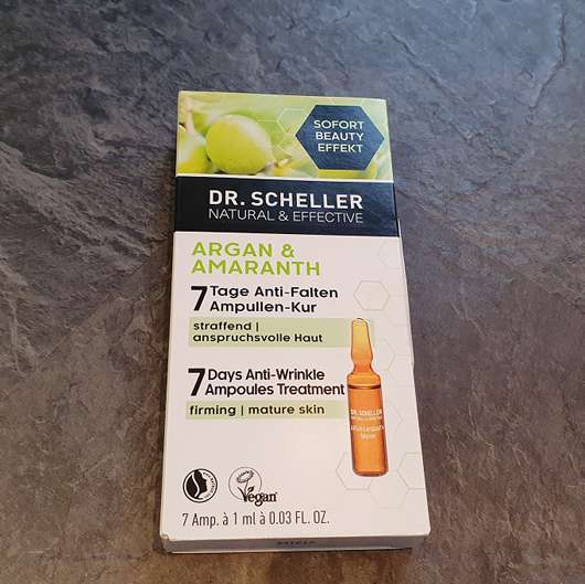 <strong>DR. SCHELLER</strong> Argan & Amaranth 7 Tage Anti-Falten Ampullen-Kur