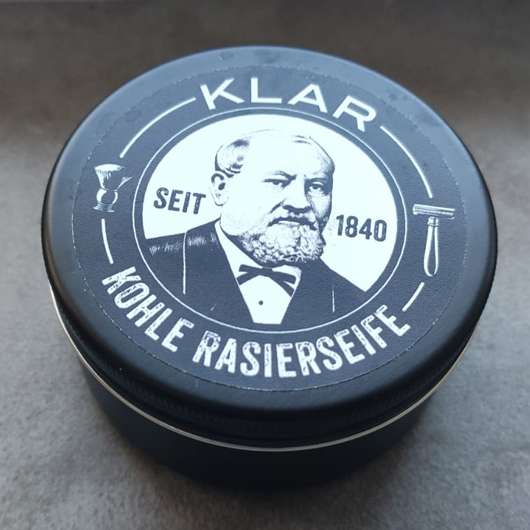 Klar's Rasierseife Aktivkohle (palmölfrei)