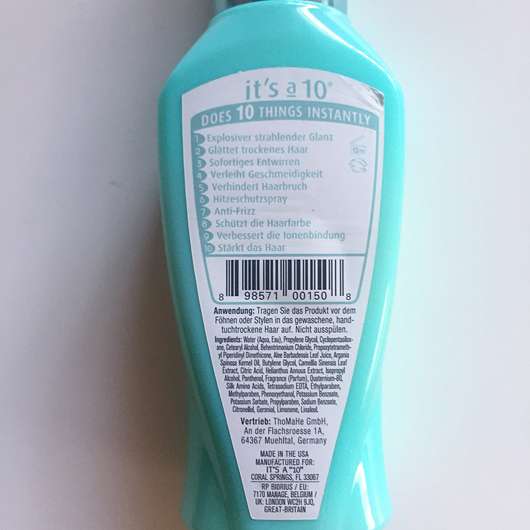 It's a 10 Haircare Blow Dry Miracle Glossing Leave-In Conditioner