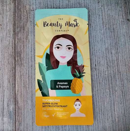 <strong>The Beauty Mask Company</strong> Tuchmaske Super-Glow mit Fruchtextrakt