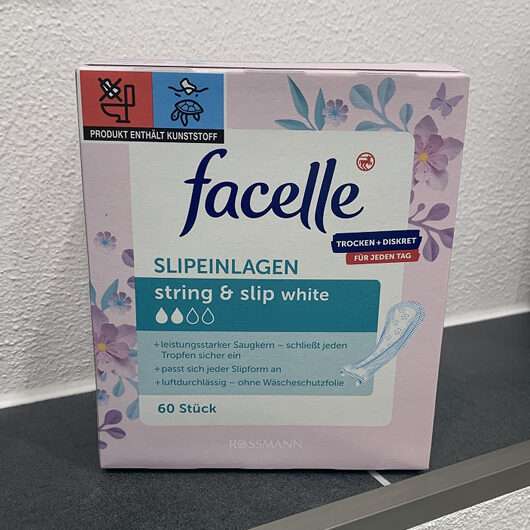 facelle Slipeinlagen string & slip white