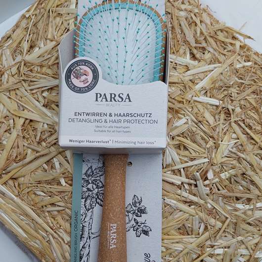 PARSA Beauty Nature Love Kork Entwirr-Haarbürste Wet & Dry Organic
