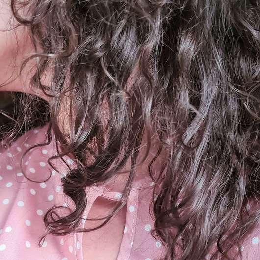 Haare nach 4-wöchigem Test - Philomena Shea Mini – Festes Shampoo 