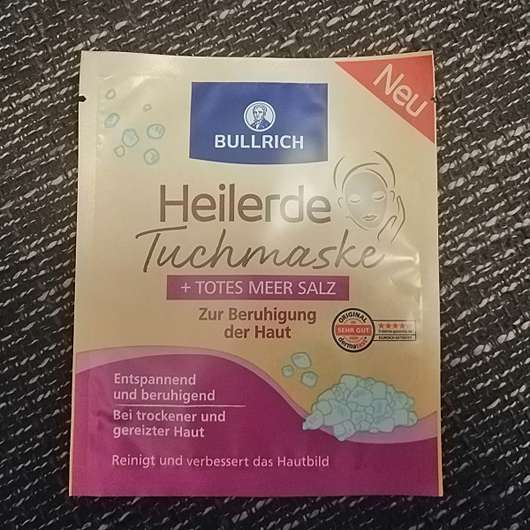 Bullrich Heilerde Tuchmaske + Totes Meer Salz