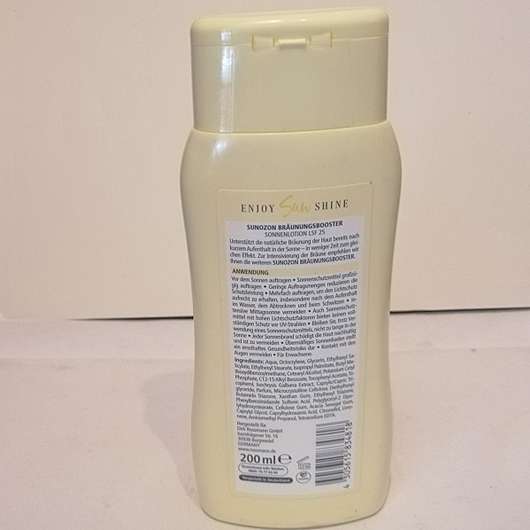 SunOzon Enjoy Sunshine Bräunungsbooster Sonnenlotion LSF 25